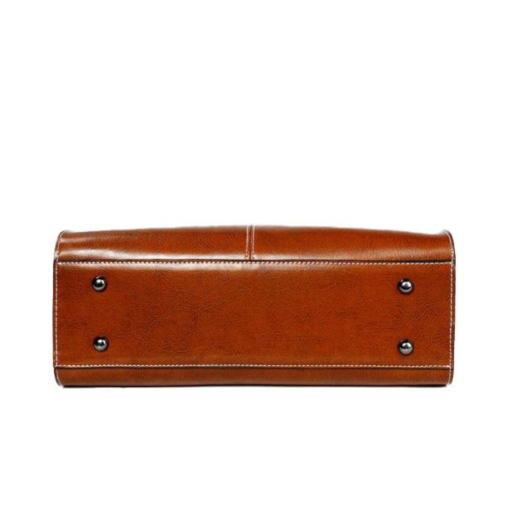 Elegante | Van werk tot avonduit — Leren Tote Tas