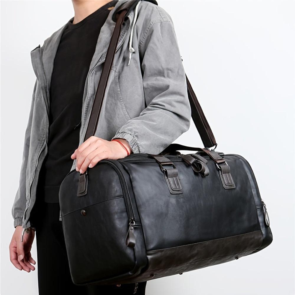 Everett | Grote duffle bag voor reizen van Echt Leer