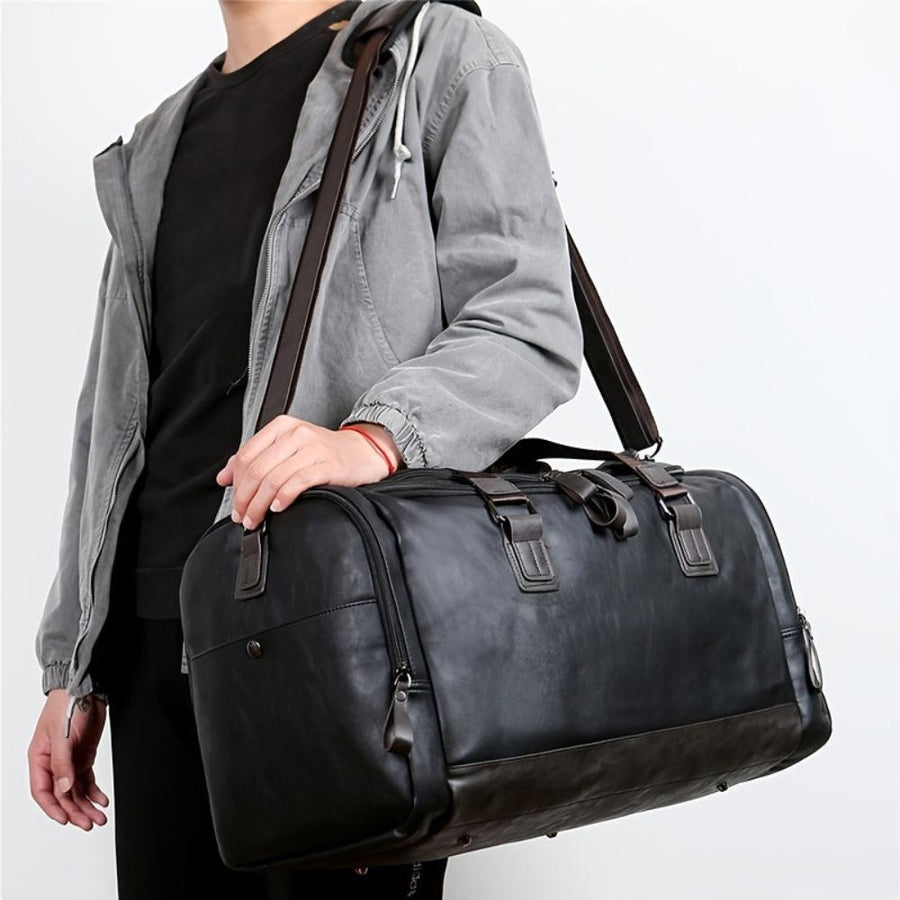 Everett | Grote duffle bag voor reizen van Echt Leer