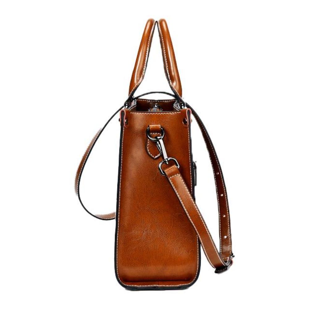 Elegante | Van werk tot avonduit — Leren Tote Tas