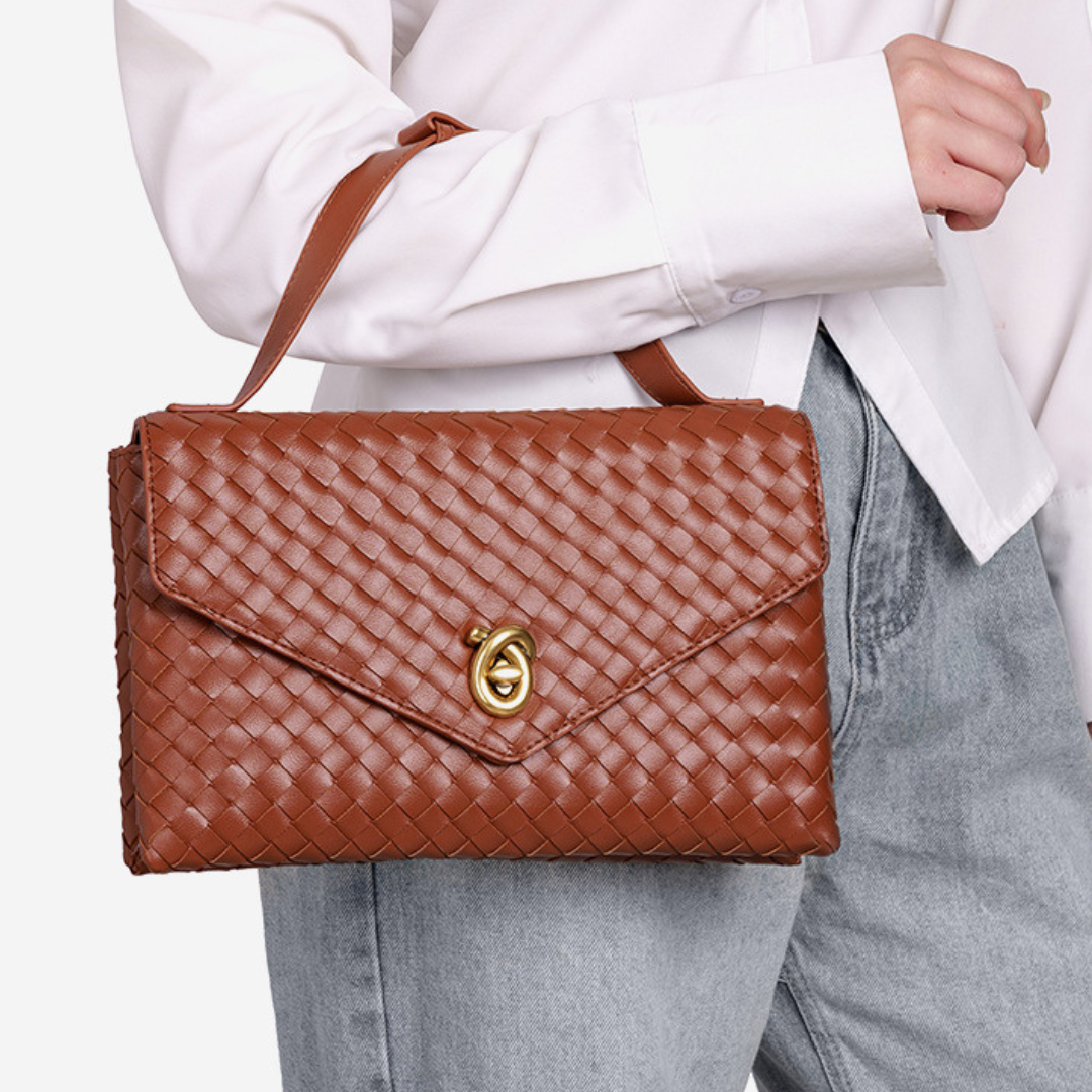 Velvet Crest Handbag