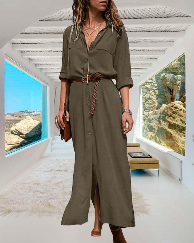 Aluka | Sophisticated Shirt Dress