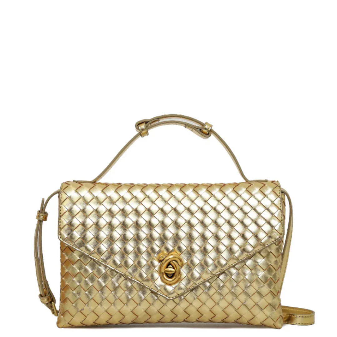 Velvet Crest Handbag