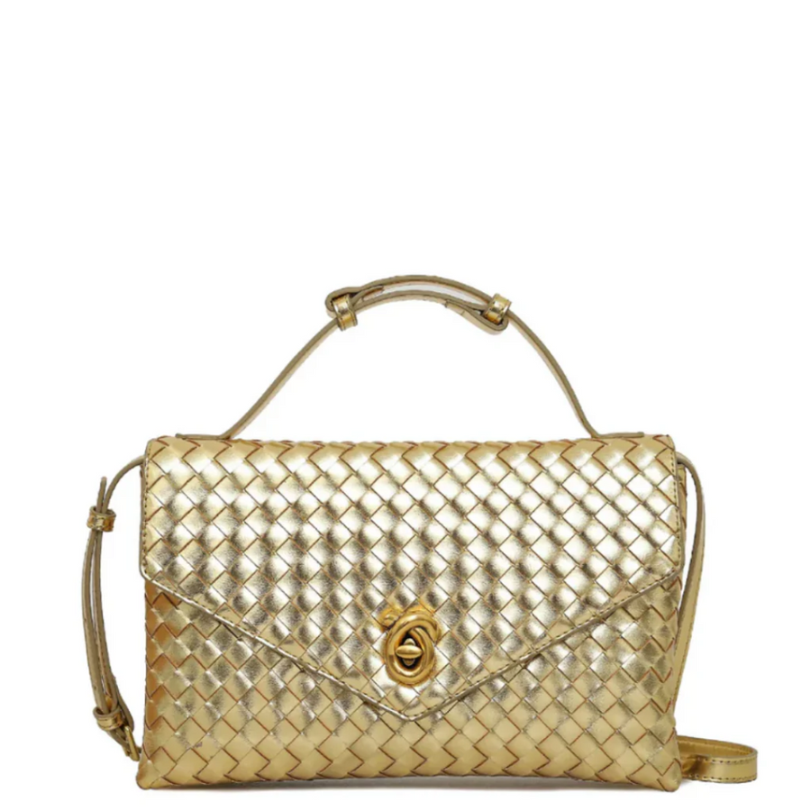 Velvet Crest Handbag