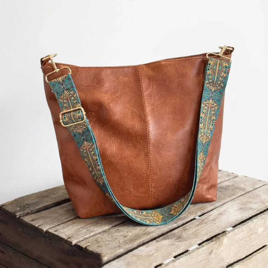 Chelsey | Leather Workbag with pockets