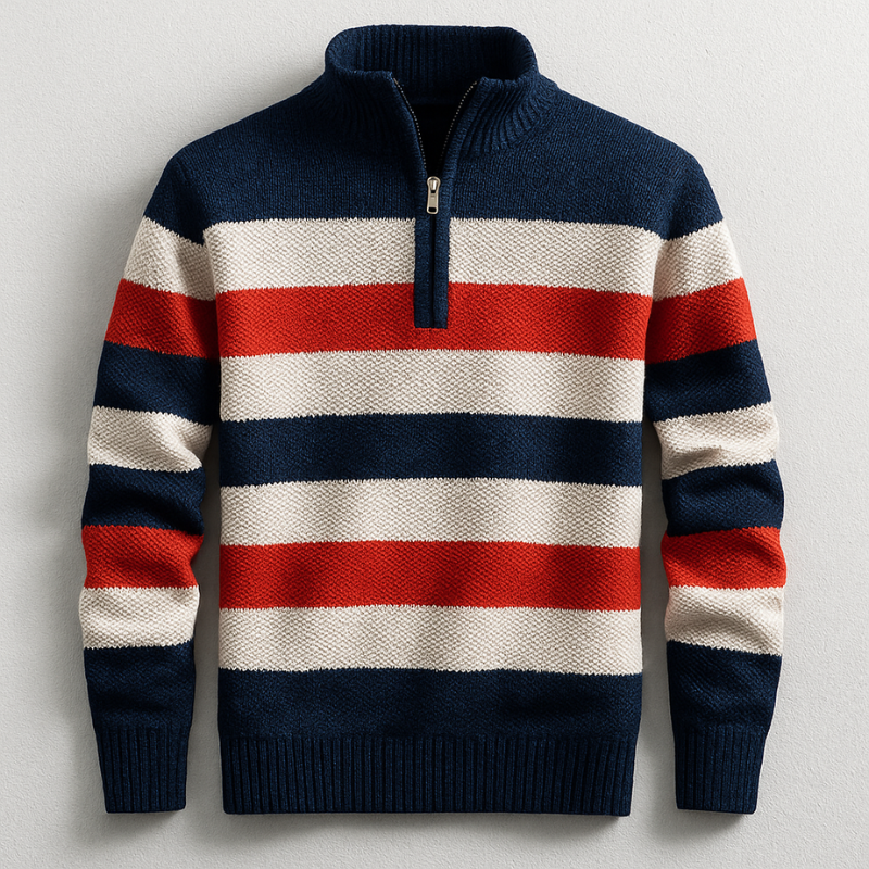 Magnus | Men's Knitted Sweater With Zip