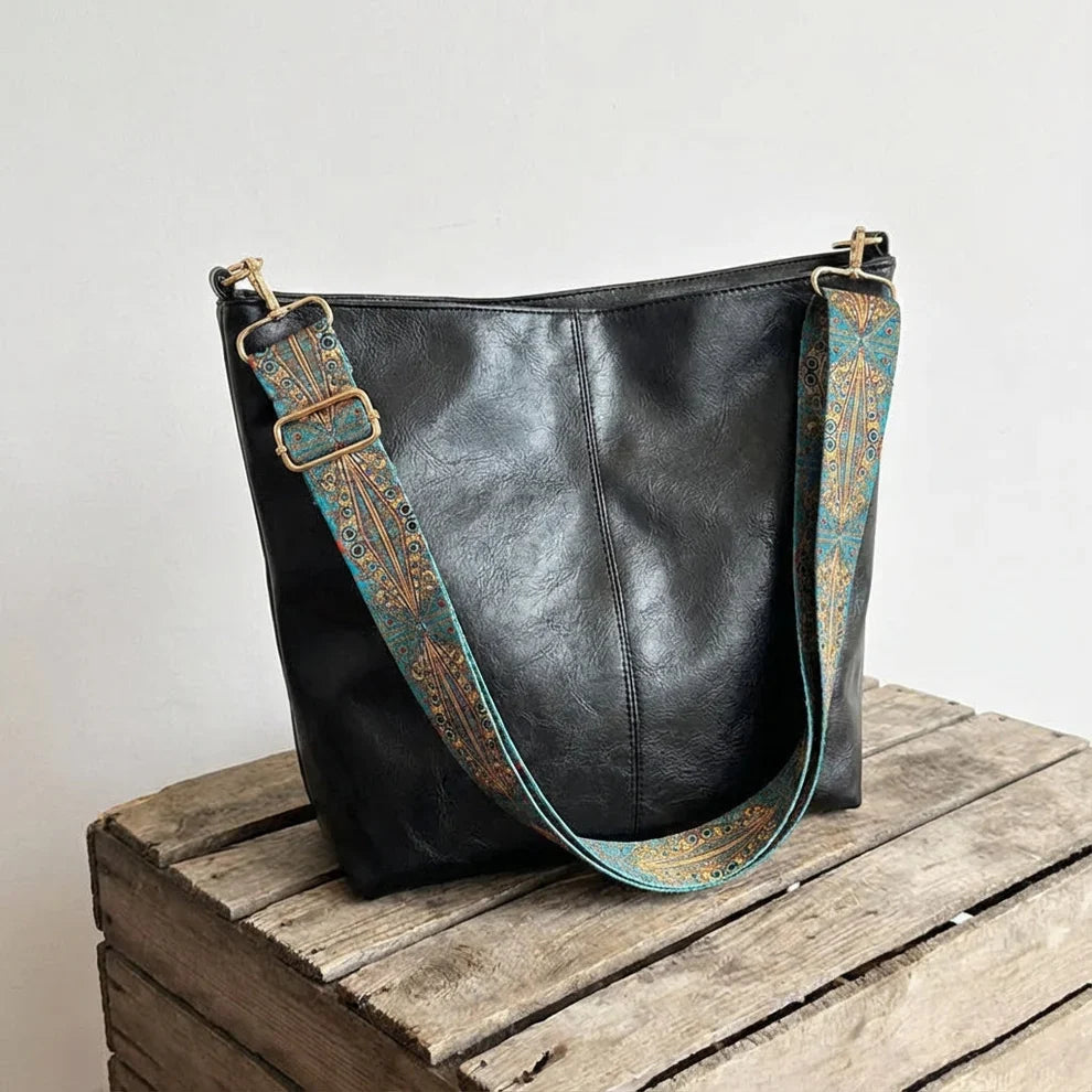 Chelsey | Leather Workbag with pockets