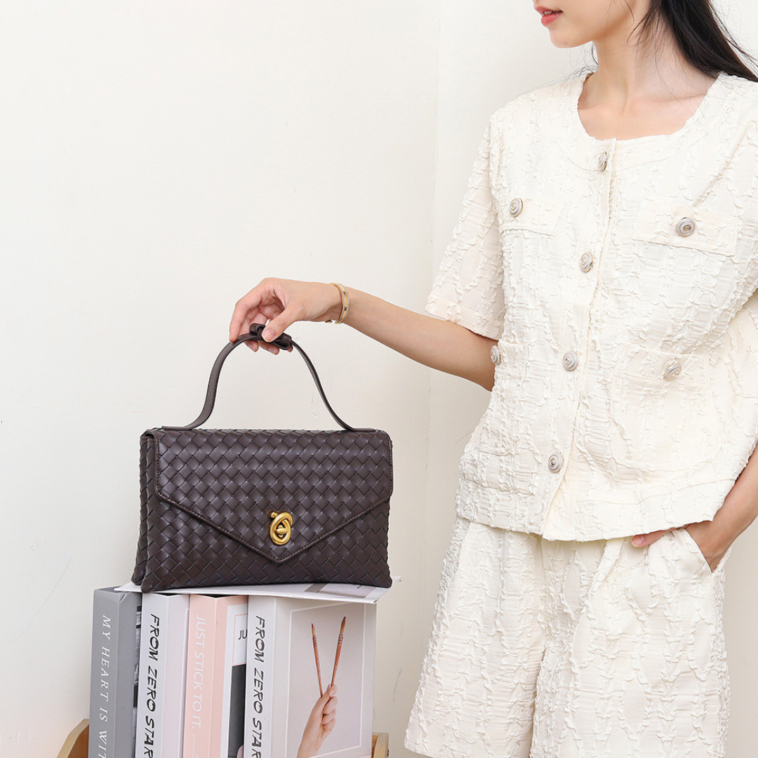 Velvet Crest Handbag