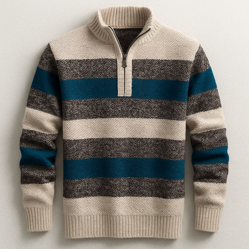 Magnus | Men's Knitted Sweater With Zip