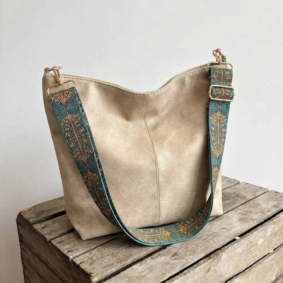 Chelsey | Leather Workbag with pockets