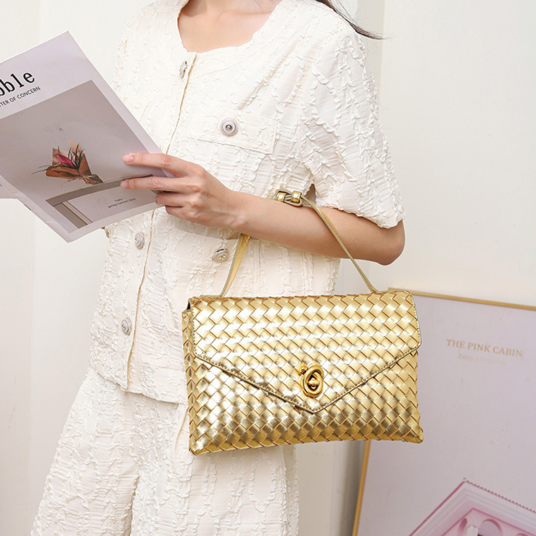 Velvet Crest Handbag