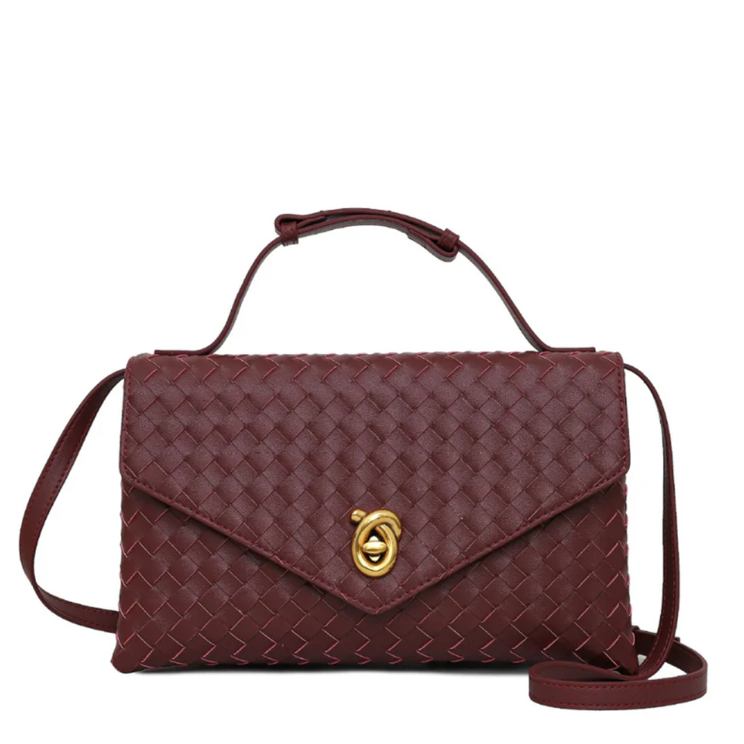 Velvet Crest Handbag