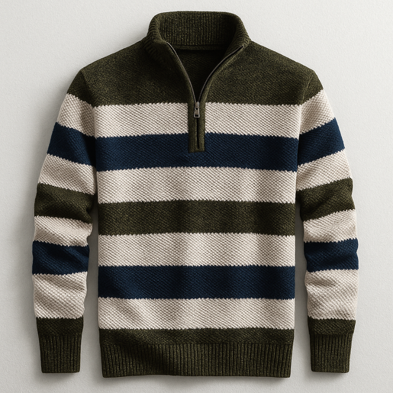 Magnus | Men's Knitted Sweater With Zip
