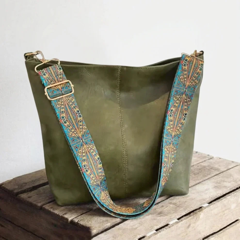Chelsey | Leather Workbag with pockets