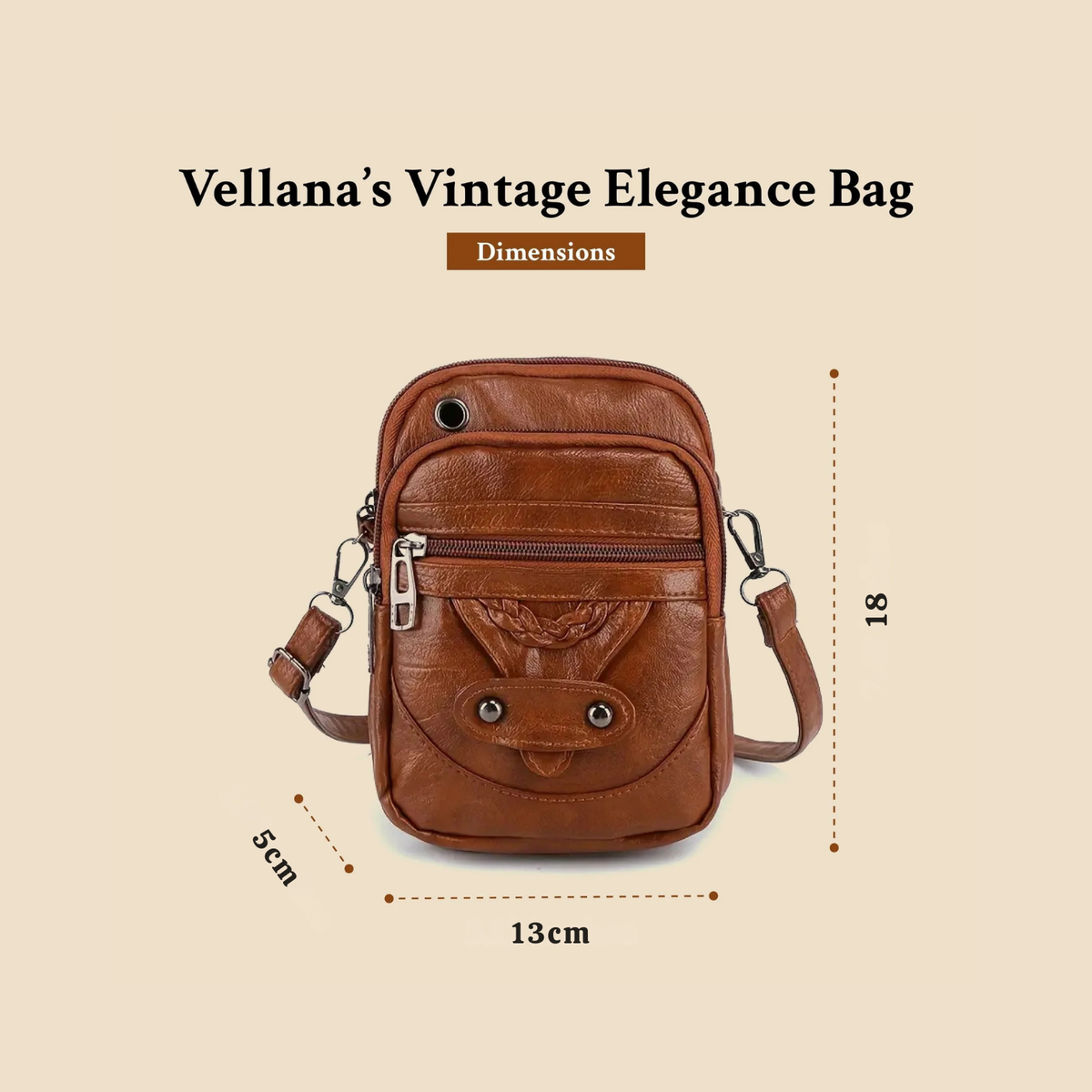 Vellana | Vintage Leather Shoulder Bag