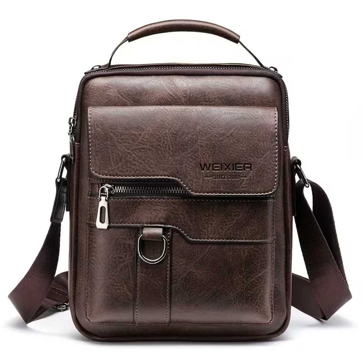 Milan | Solid Shoulder Bag | Real Leather