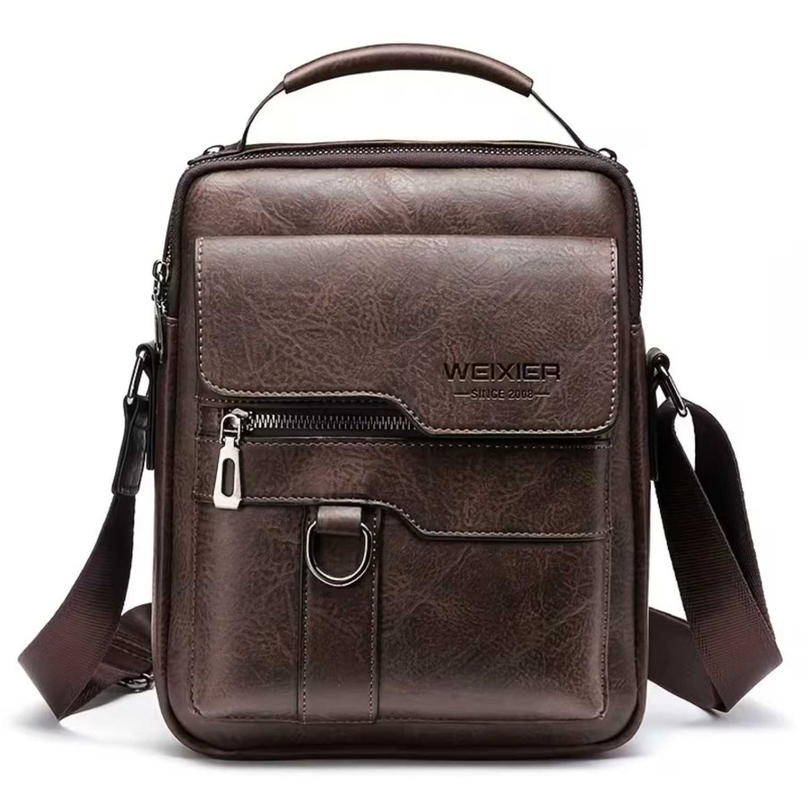 Milan | Solid Shoulder Bag | Real Leather