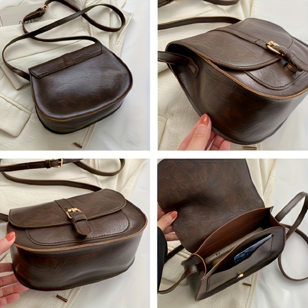 Evelyn | Compact en stijlvol — Leren Zadeltas