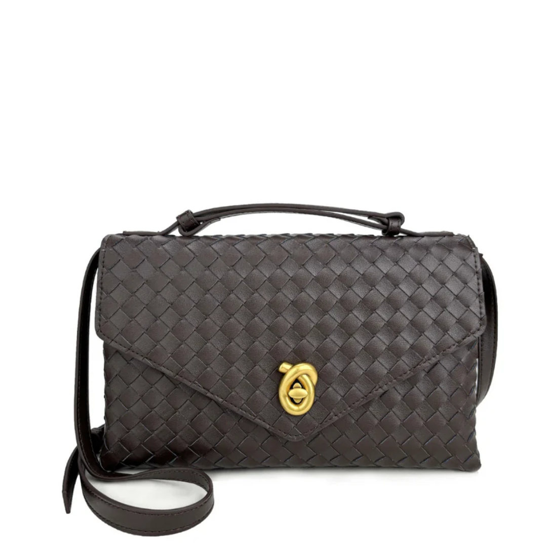 Velvet Crest Handbag
