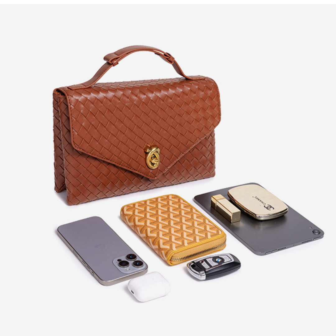 Velvet Crest Handbag