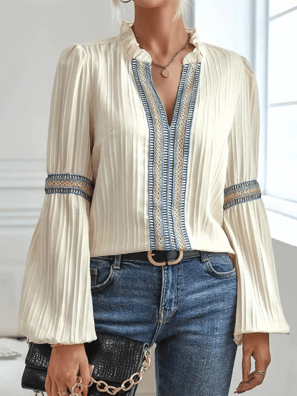 Rachel | Delicate Lace Blouse