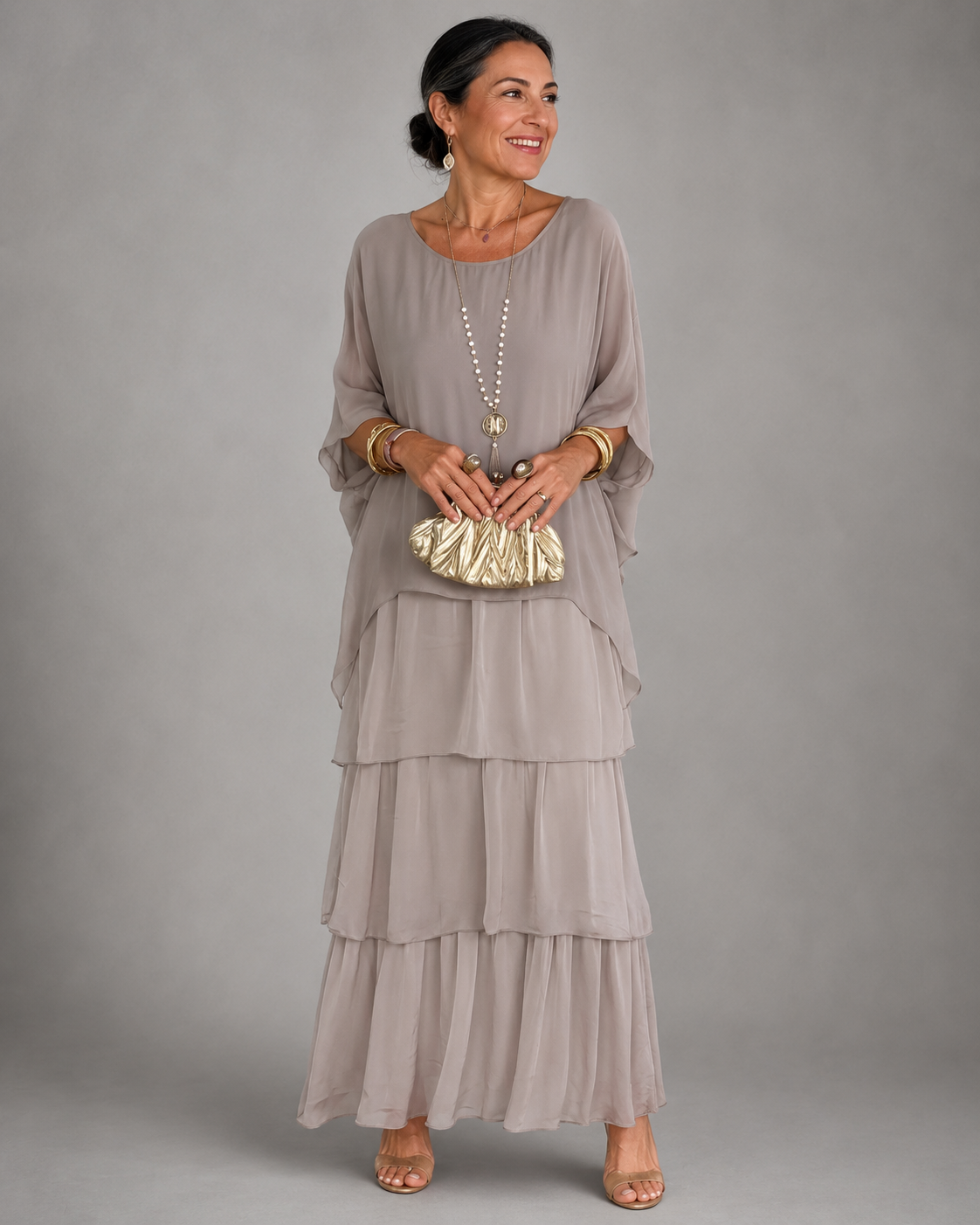 LARA | ELEGANT FLOWING MAXI DRESS