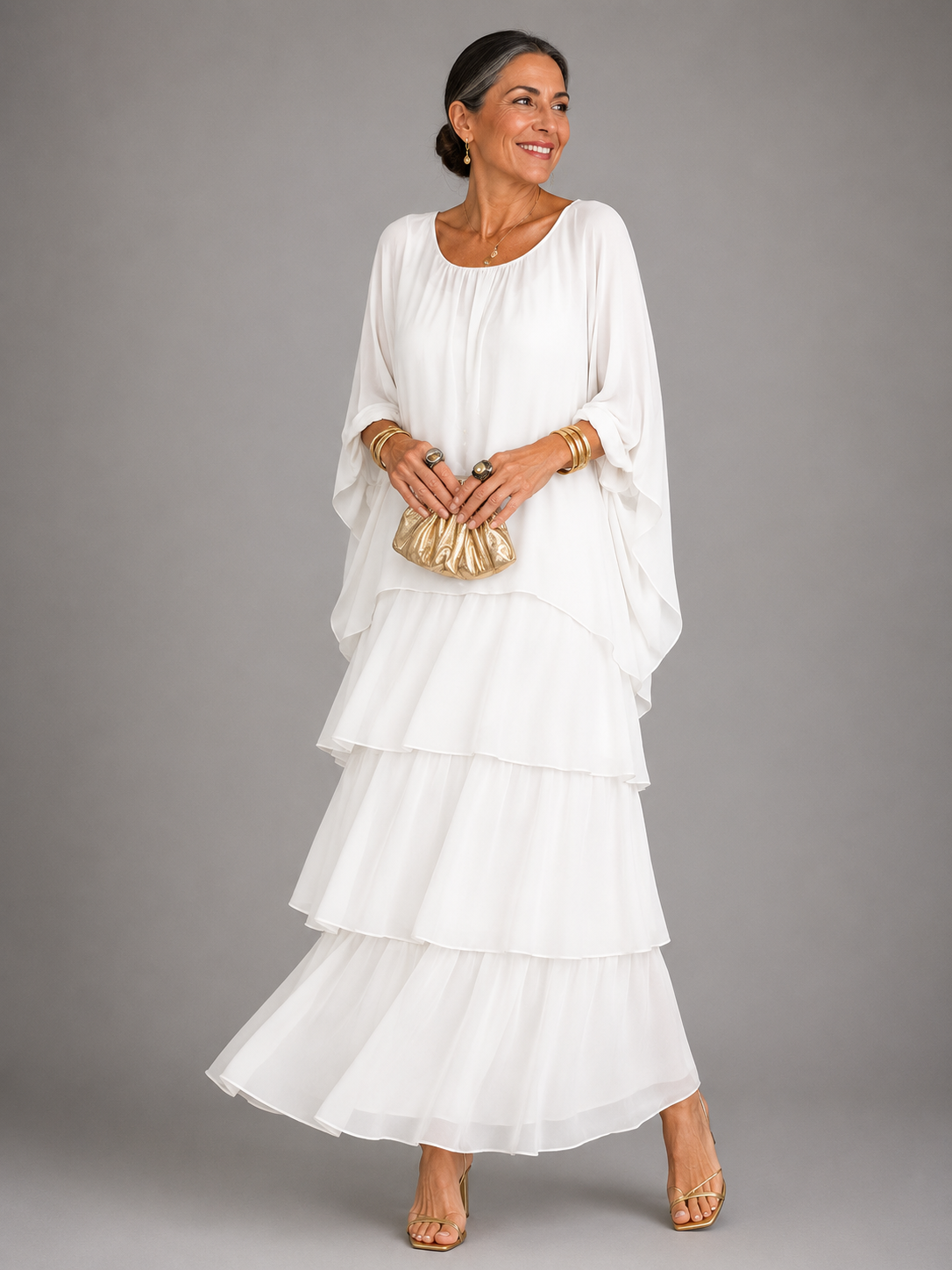 LARA | ELEGANT FLOWING MAXI DRESS