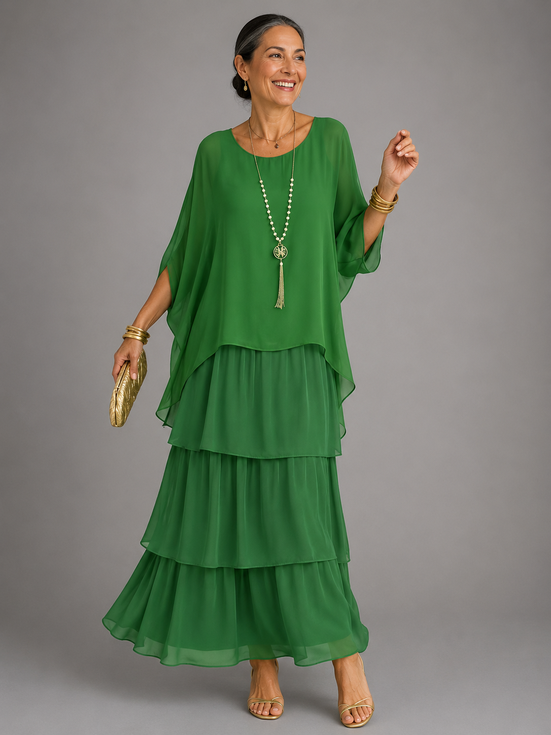 LARA | ELEGANT FLOWING MAXI DRESS