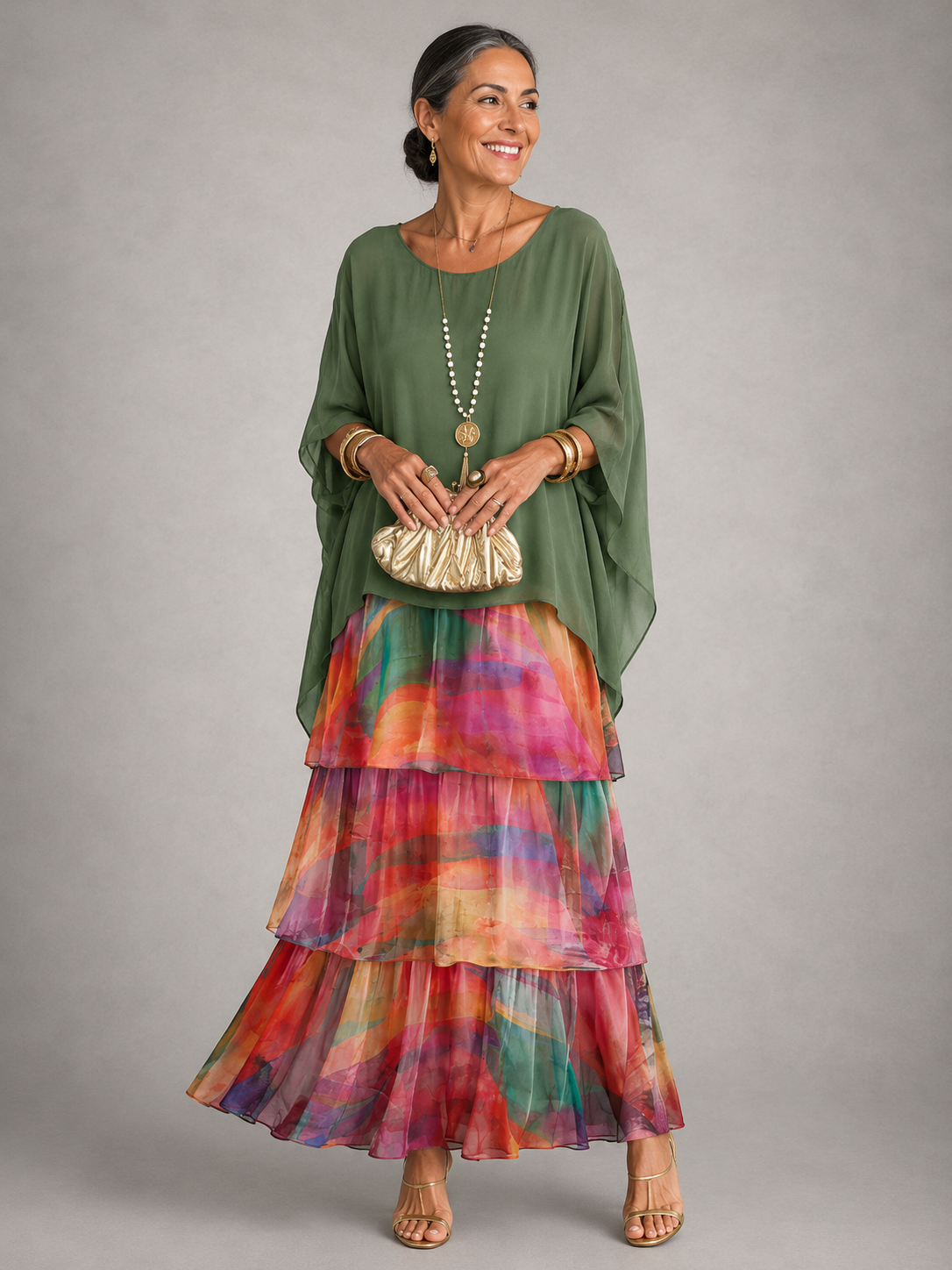 LARA | ELEGANT FLOWING MAXI DRESS