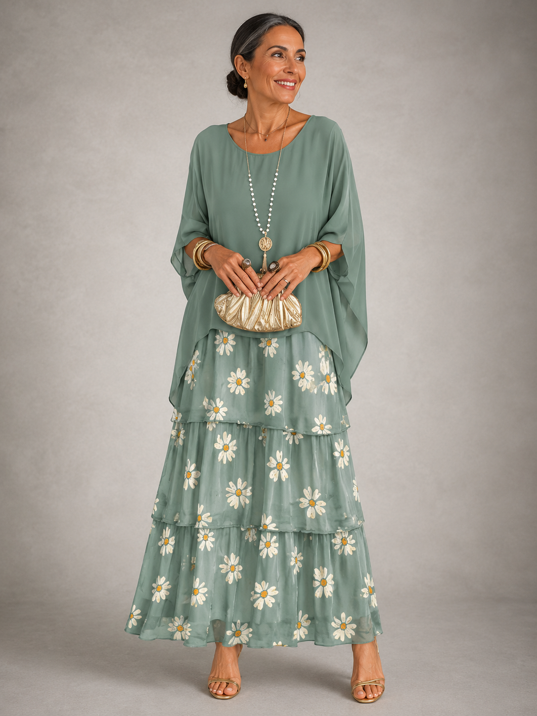 LARA | ELEGANT FLOWING MAXI DRESS