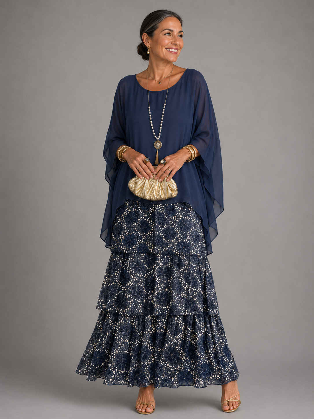 LARA | ELEGANT FLOWING MAXI DRESS