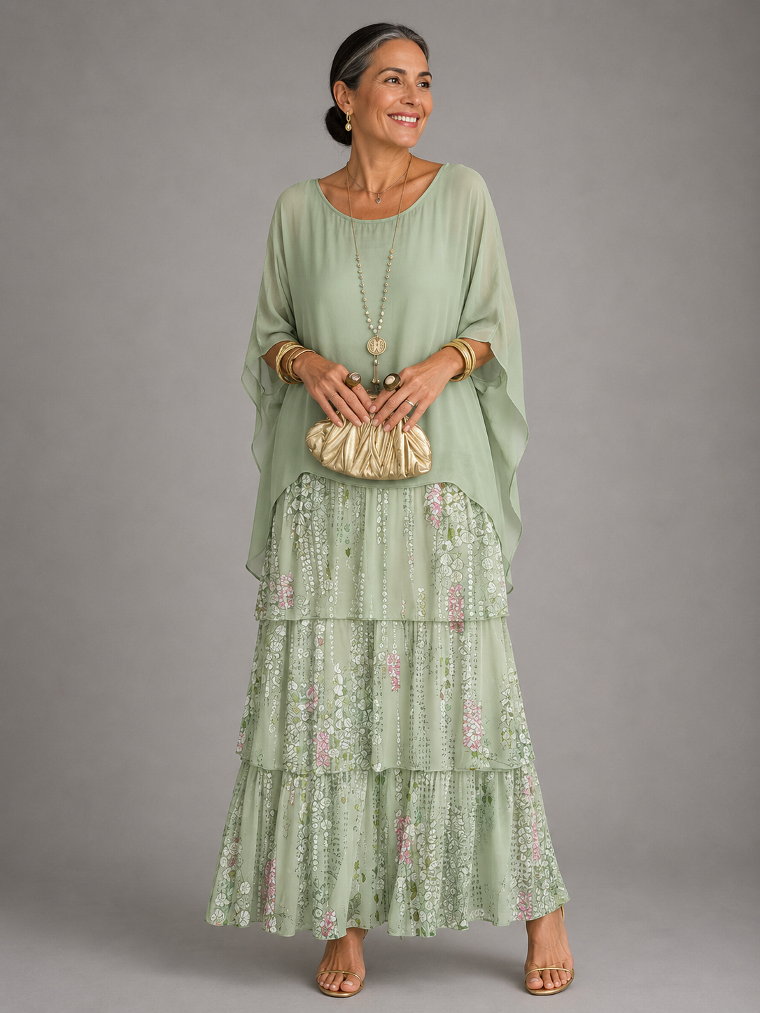 LARA | ELEGANT FLOWING MAXI DRESS
