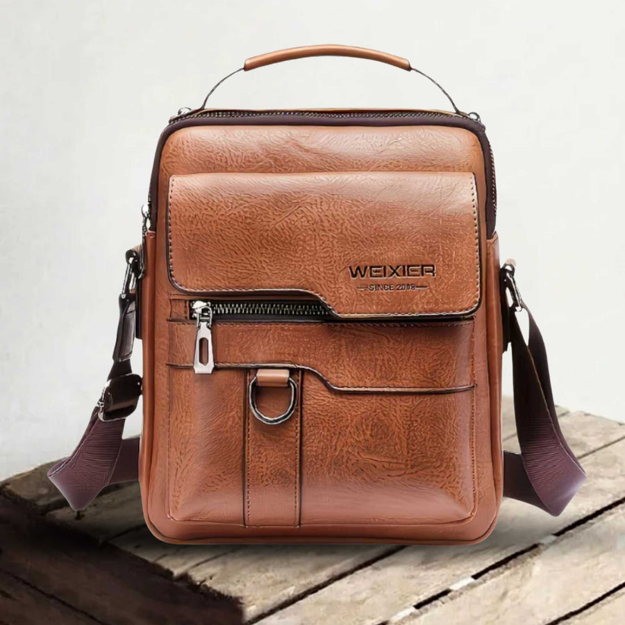 Milan | Solid Shoulder Bag | Real Leather