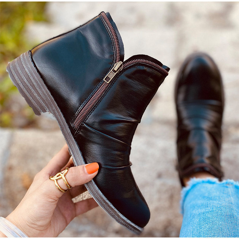 WOMEN ZIPPER WATERPROOF ANKLE-SUPPORT BOOTS 2026