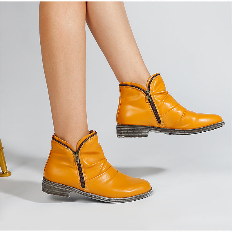 WOMEN ZIPPER WATERPROOF ANKLE-SUPPORT BOOTS 2026