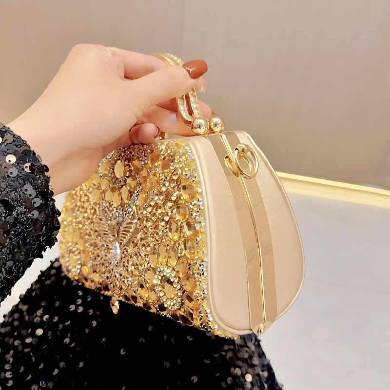 Annabelle Diamond Studded Handbag