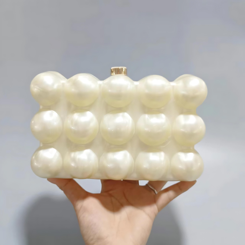 Nadine Acrylic Clutch Bag