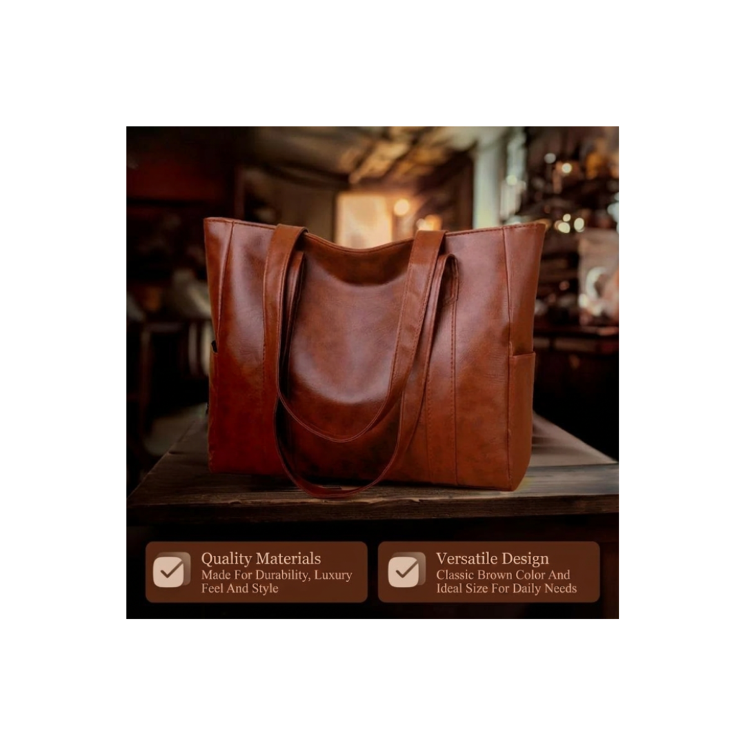Martha | Solid Leather Handbag