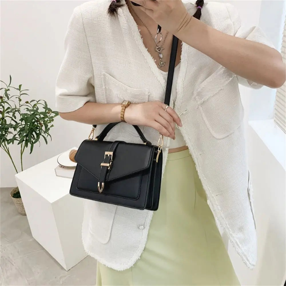 Lina | Classic Leather Shoulder Bag