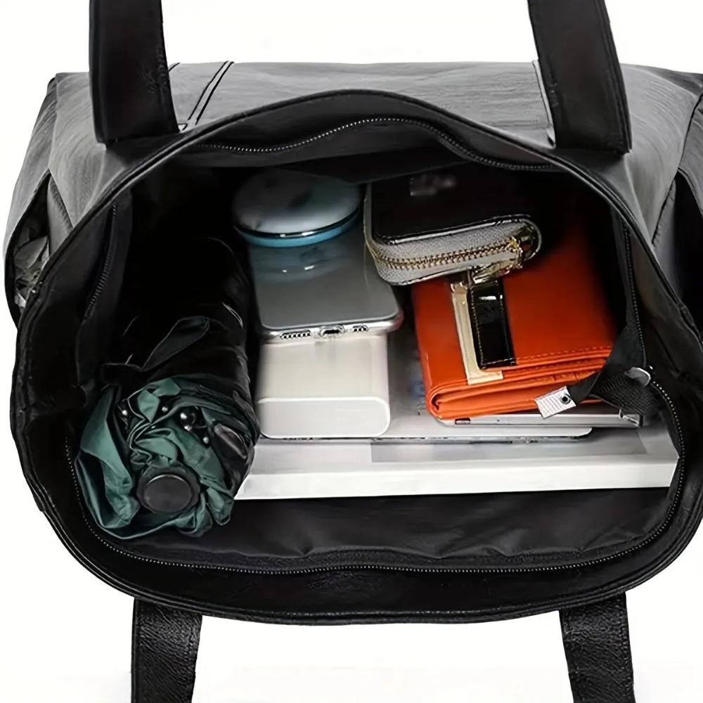 Martha | Solid Leather Handbag