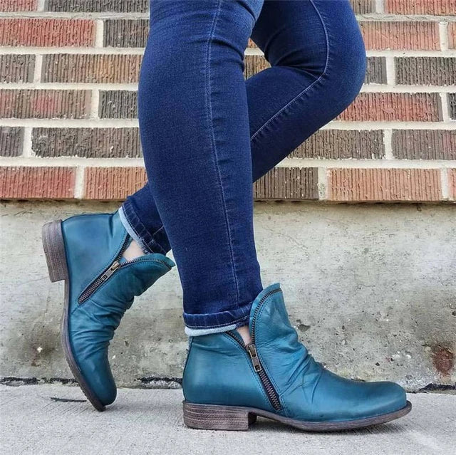 WOMEN ZIPPER WATERPROOF ANKLE-SUPPORT BOOTS 2026
