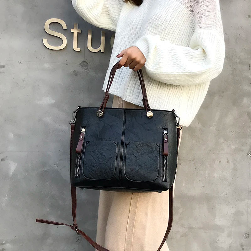 Winslet | Iconic Retro PU Leather Crossbody Handbag