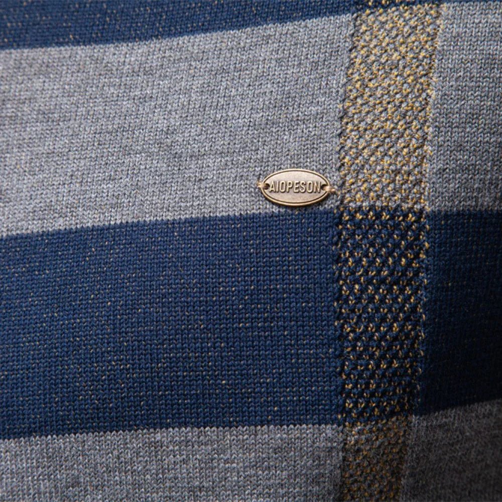 Neville | Men's Knitted Sweater With Diamond Design