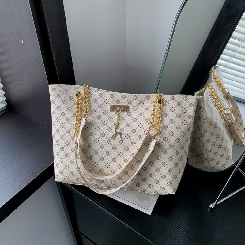 Mila | Van werk tot weekend — Ruime Leren Tote