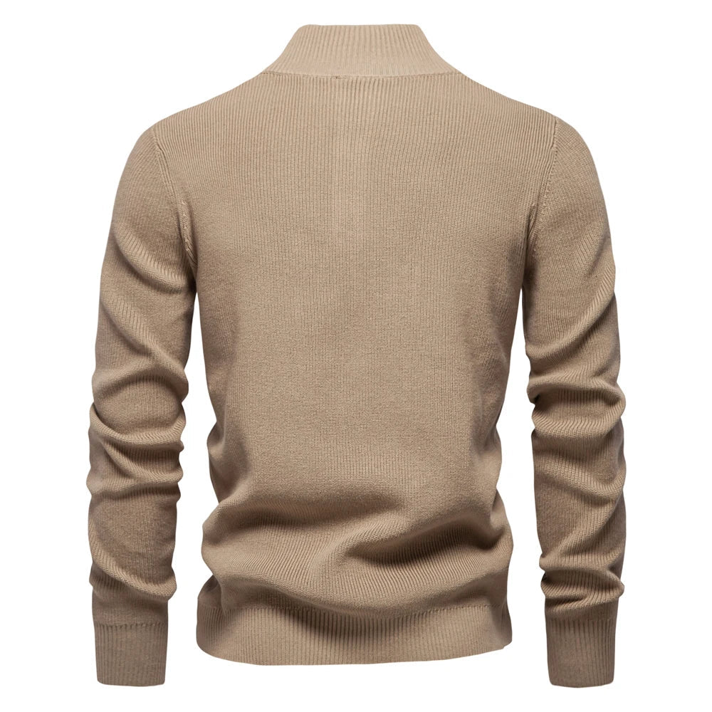 Aaron | Men's Sweater With Button Design