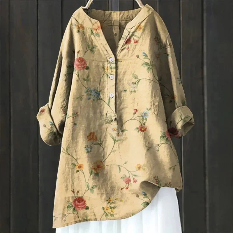 Emilia | Floral Accent Blouse