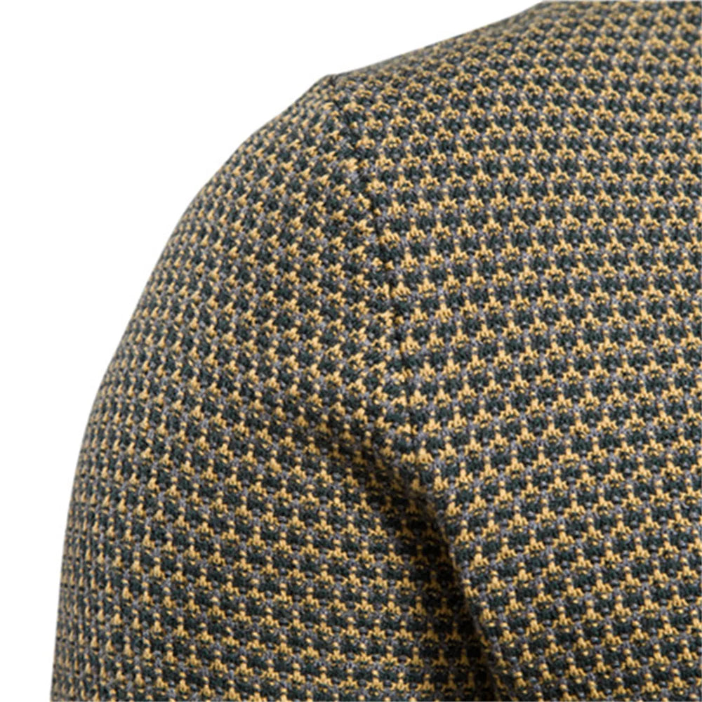 Hayden | Men's Sweater With Checkered Pattern