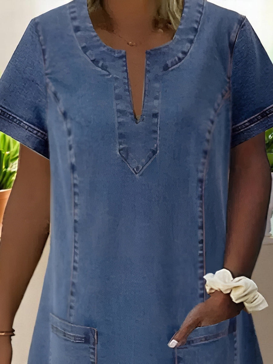 Gidget | Graceful Denim Dress