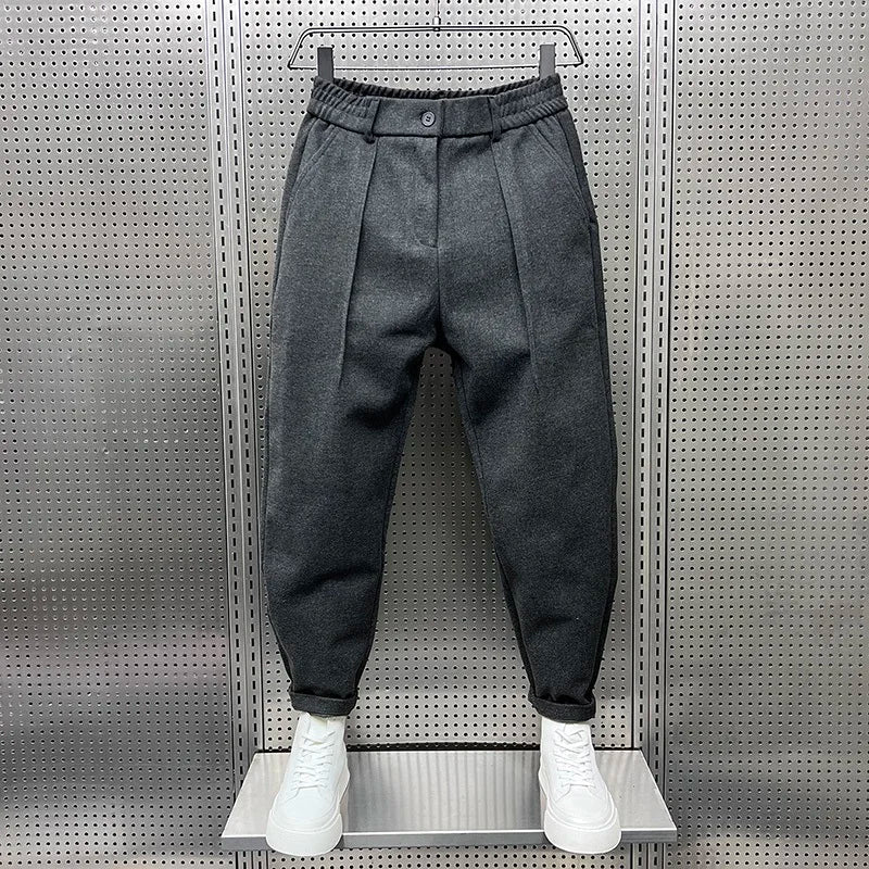 Matthew | Classic Textured-Look Pants