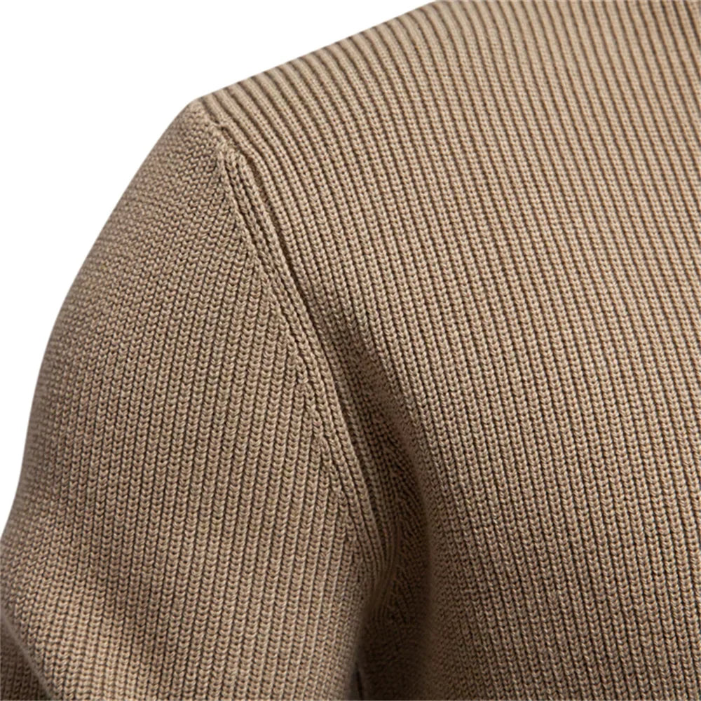 Aaron | Men's Sweater With Button Design